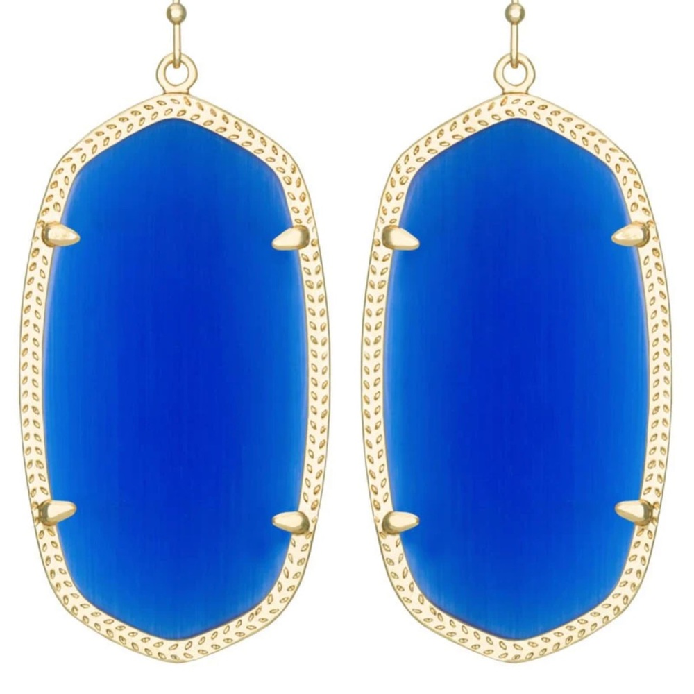 Kendra Scott Colbalt Blue and Gold Danielle